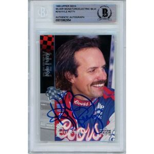 Kyle Petty Autographed 95 Upper Deck Silver Nascar Racing Card Beckett Authentic